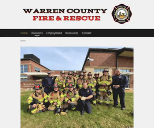 Warrencountyfire.com(Fire and Rescue Department) Screenshot