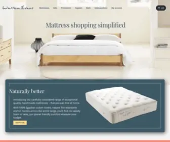 Warrenevans.com(Warren Evans beds & mattresses) Screenshot