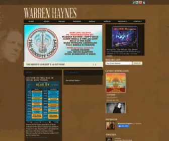 Warrenhaynes.com(Warren Haynes) Screenshot