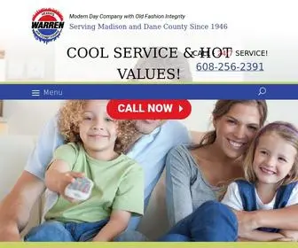 Warrenheating.com(Warren Heating & Air Conditioning) Screenshot