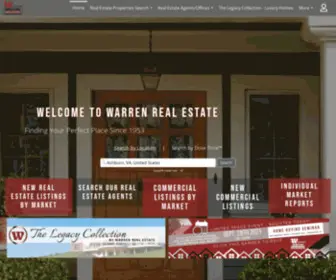 Warrenhomes.com(Warren Real Estate) Screenshot