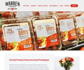 Warrenpkg.com(Warren Packaging) Screenshot