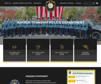 Warrenpolice.com(The mission of the Warren Township Police Department) Screenshot