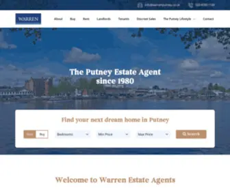Warrenputney.co.uk(The Putney estate agents) Screenshot