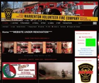 Warrentonfire.org(PROFESSIONALISM Ops Status) Screenshot