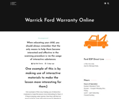 Warrickfordwarrantyonline.com(✨开云手机网站入口公司) Screenshot