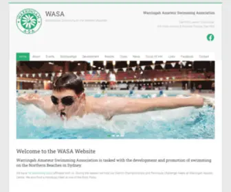 Warringahswimming.asn.au(WASA) Screenshot