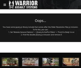 Warriorassaultsystems.com(Warrior Assault Systems) Screenshot