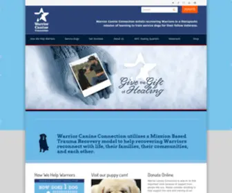 Warriorcanineconnection.org(Warrior Canine Connection) Screenshot