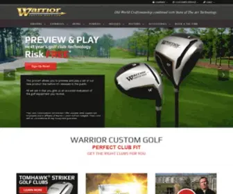 WarriorcustomGolf.com(Custom Golf Clubs by Warrior Custom Golf) Screenshot
