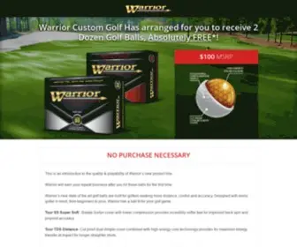 Warriorgolfballs.com(Warrior Custom Golf) Screenshot