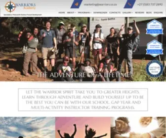 Warriors.co.za(Gap Year South Africa) Screenshot