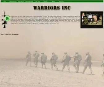 Warriorsinc.com(Warriors, Inc) Screenshot