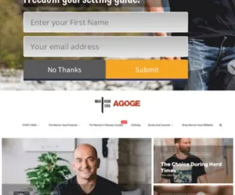Warriorsoulagoge.com(The Agoge) Screenshot