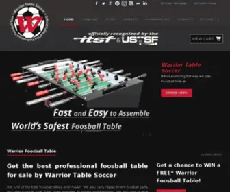 Warriortablesoccer.com(Warrior Table Soccer) Screenshot