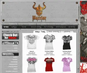 Warriorwearclothing.com(Warrior International) Screenshot