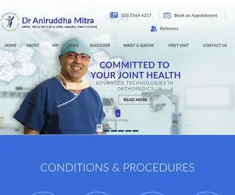 Warrnamboolorthopaedics.com(Dr Aniruddha Mitra) Screenshot