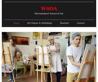 Warrnamboolschoolofart.com.au(Warrnambool School Of Art WSOA) Screenshot