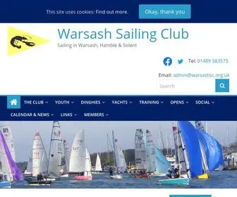 Warsashsc.org.uk(Sailing in Warsash) Screenshot