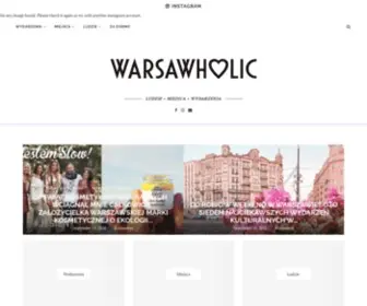 Warsawholic.pl(Imprezy, Koncerty, Wydarzenia, Restauracje, Warszawa) Screenshot