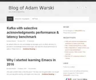 Warski.org(Blog of Adam Warski) Screenshot