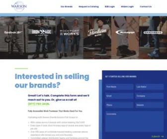 Warsonbrands.com(Warson brands) Screenshot