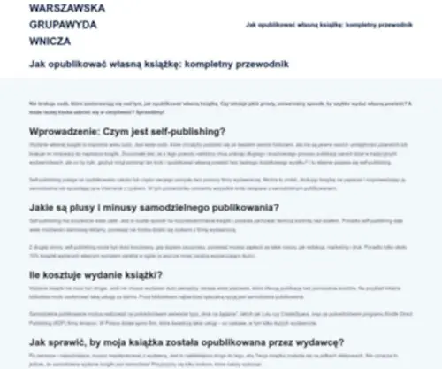 Warszawskagrupawydawnicza.pl(Książkowe Labirynty) Screenshot