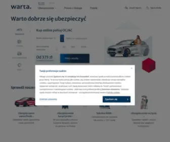 Warta.pl(Ubezpieczenie dostępne online lub u Agenta) Screenshot
