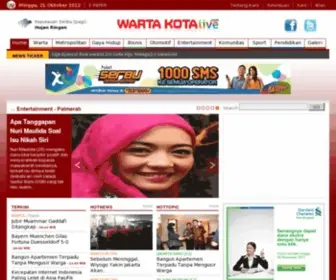 Wartakota.co.id(Selamat datang di situs berita perkotaan terdepan) Screenshot