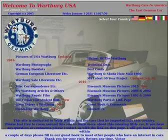 Wartburgusa.com(Wartburg Cars in USA) Screenshot