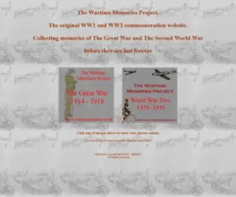 Wartimememoriesproject.com(The Wartime Memories Project) Screenshot