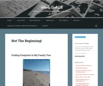 Wartsandall.blog(Writing, Scrapbooking, Podcasting My Family History) Screenshot