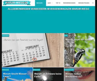 Warum-Wieso.de(Allgemeinwissen verbessern) Screenshot