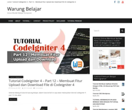 Warungbelajar.com(Tutorial Belajar Komputer) Screenshot