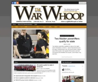 Warwhooponline.com(The School Newspaper of Seminole High School) Screenshot