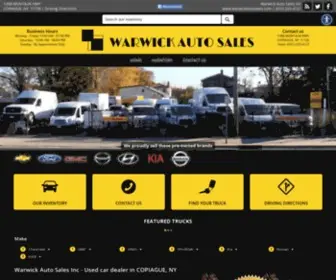 Warwickautosales.com Screenshot