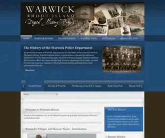 Warwickhistory.com(An Online History of Warwick) Screenshot