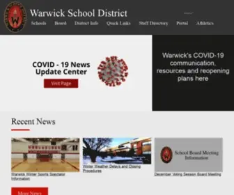 Warwicksd.org(Warwick School District) Screenshot