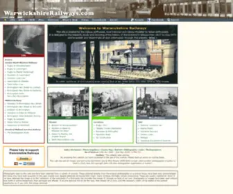 Warwickshirerailways.com(A record of Warwickshires railways from 1838 to 1968) Screenshot