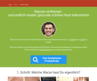 Warzen-Hilfe.com(Schnelle Hilfe bei Warzenproblem jeglicher Art) Screenshot