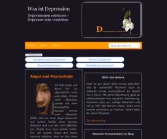 Was-IST-Depression.net(Der Blog zur Depression) Screenshot