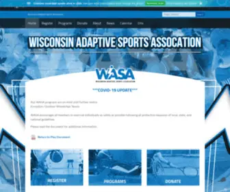 Wasa.org(Wisconsin Adaptive Sports Association) Screenshot