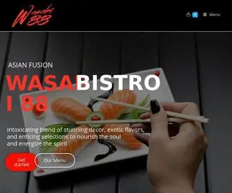 Wasabi88Bistro.com(Wasabi 88 bistro) Screenshot