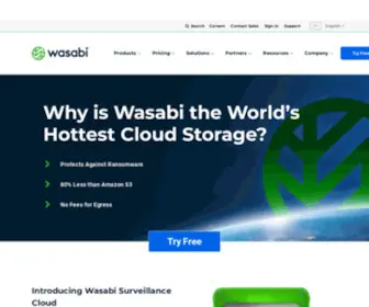Wasabi.com(Fast, Affordable Cloud Storage & Secure Data Protection Copy) Screenshot