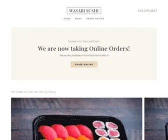 Wasabisushibluebell.com(WASABI SUSHI) Screenshot