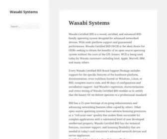 Wasabisystems.com(Wasabi Systems) Screenshot