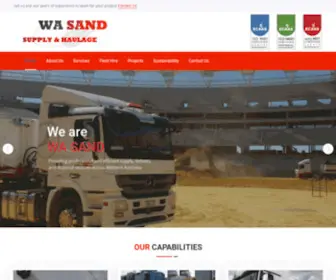 Wasand.com.au(WA Sand Supply and Haulage) Screenshot