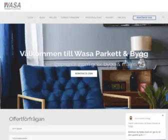 Wasaparkettservice.se(Wasa Parkett & Bygg) Screenshot