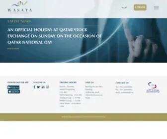 Wasata.qa(Financial Securities Wasata) Screenshot