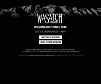 Wasatchbeers.com(Wasatch Brewery) Screenshot